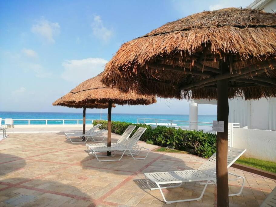Confortable Depa En Condominio Frente Al Mar! Cancún Extérieur photo